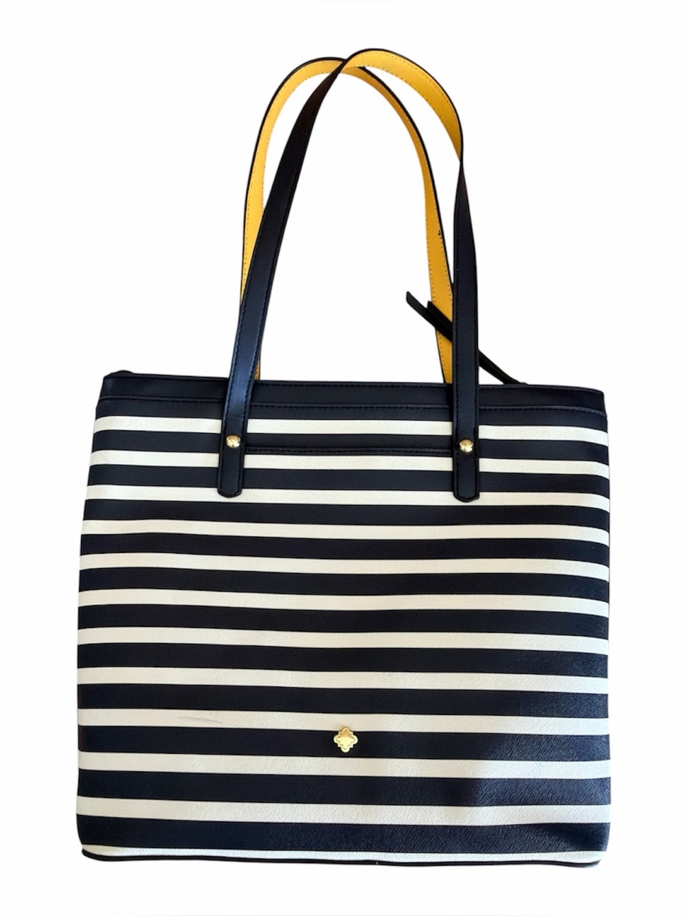 CROWN & IVY Navy & White Striped Purse